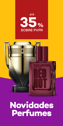 Novidades Perfumes com destaque promocional de at&eacute; 45% obre pre&ccedil;o de Venda ao P&uacute;blico Recomendado